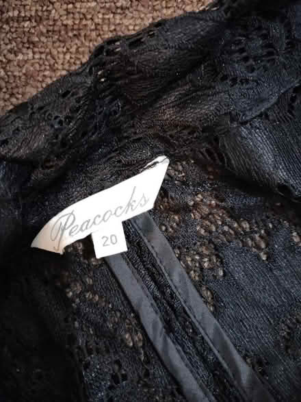 Photo of free Black lace jacket size 20 (Leyton E10) #3