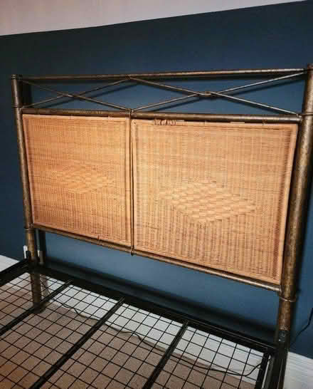 Photo of free Double rattan bed frame (NE39 High Spen) #1