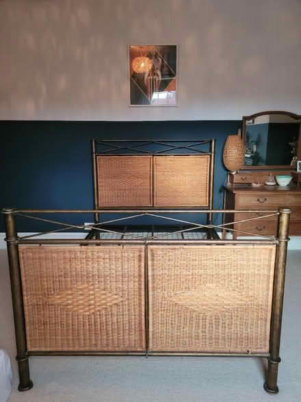 Photo of free Double rattan bed (NE39 High Spen) #1