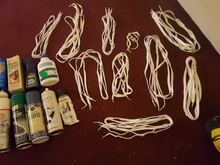 Photo of free 9 Shoe items and 10 pairs white laces (Deaconsbank G46) #3
