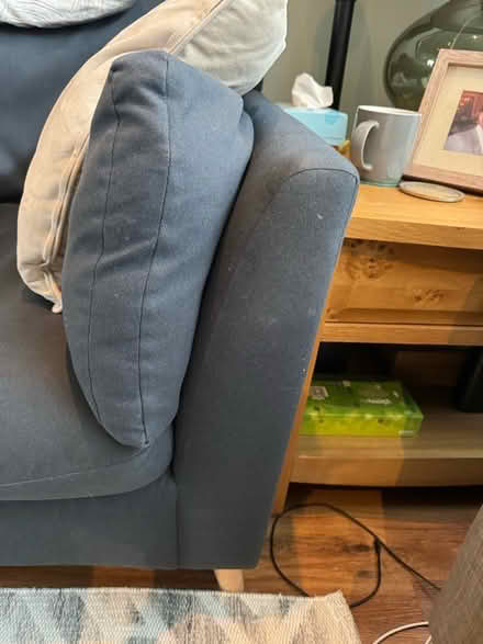Photo of free Navy M&S sofa (Surbiton) #3