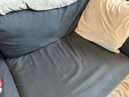 Photo of free Navy M&S sofa (Surbiton) #2