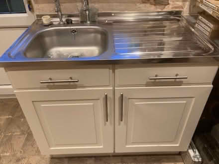 Photo of free Kitchen wall cupboards and sink unit (Holmes Chapel CW4) #2