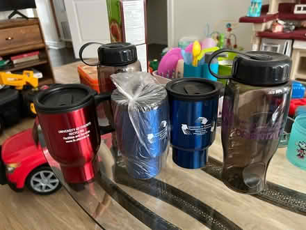 Photo of free 3 travel mugs + 2 bottles (Finch and Warden) #1