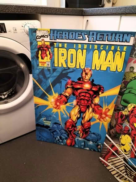 Photo of free Large canvas and marvel light (Leyton E10) #2