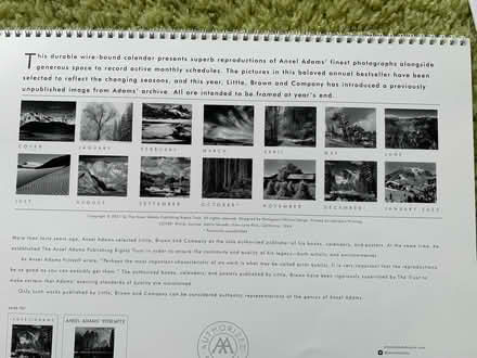Photo of free OLD Ansel Adams Calendars (Los Gatos/Saratoga) #4