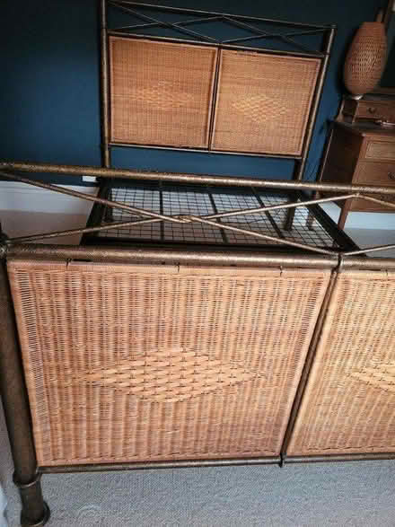 Photo of free Double rattan bed frame (NE39 High Spen) #3