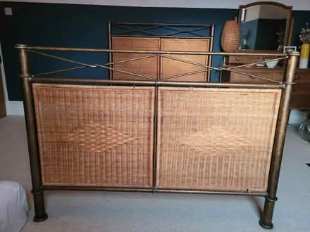 Photo of free Double rattan bed (NE39 High Spen) #2
