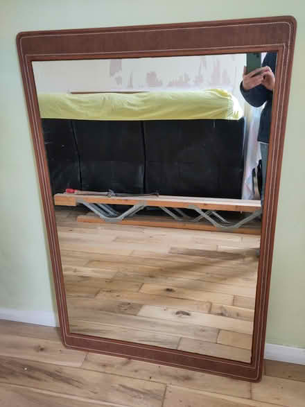 Photo of free Large Wooden Framed Mirror (Eastbourne BN23) #2