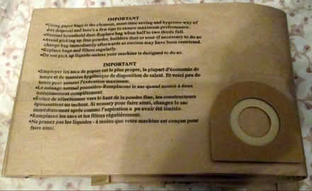 Photo of free VAX vacuum cleaner bags. 10 number (Pebsham TN40) #1