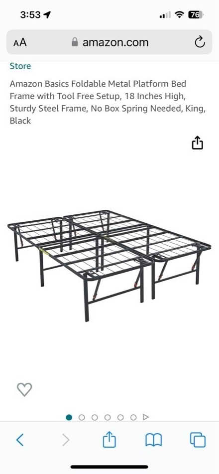 Photo of free Folding Platform Bed - King or Twin (Heritage Harbor area) #1
