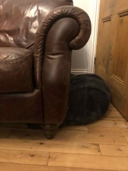 Photo of free 3 seater leather sofa (Darlington DL1) #1