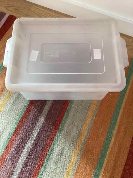 Photo of free Plastic crate with lid (Germoe TR20) #1