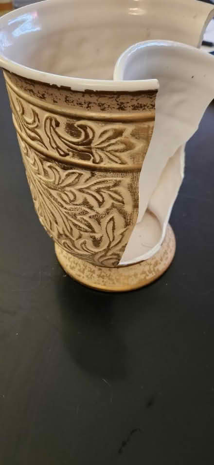 Photo of free Ceramic Broken Bathroom Trash Can (San Jose) #2