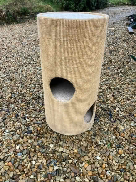 Photo of free Tall cat scratching barrel (Uley) #1