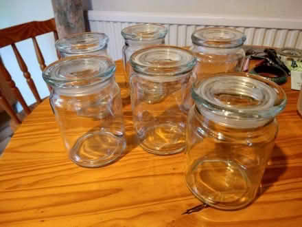 Photo of free 6 storage jars (Lingfield RH7) #1