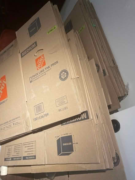 Photo of free Cardboard boxes (Coxwell & Danforth) #1
