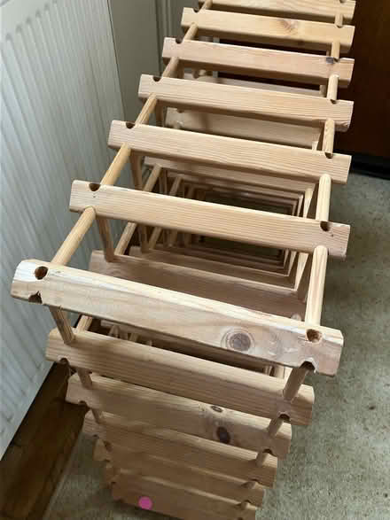 Photo of free Wooden wine rack, solid build (Ickenham) #3