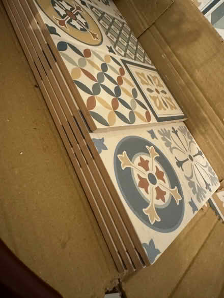 Photo of free Patterned geometric Wall tiles (NN14 3) #2