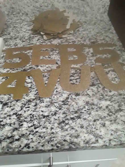 Photo of free Glitter Gold Letters & Numbers Set (Waverly) #1