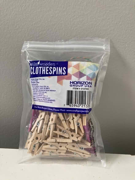 Photo of free Mini clothespin set and string (South/North Attleboro line) #2