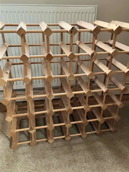 Photo of free Wooden wine rack, solid build (Ickenham) #2