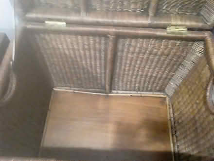 Photo of free Wicker storage bin (Waverly) #3