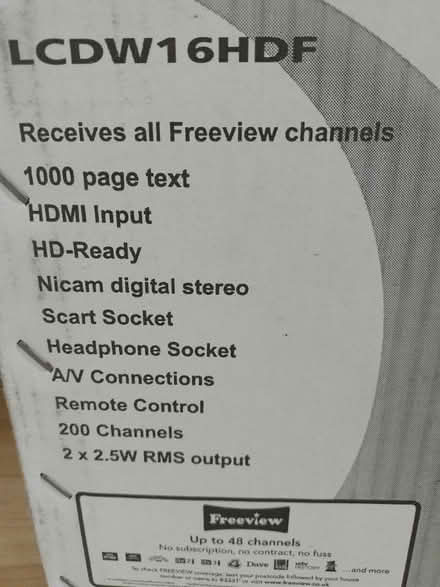 Photo of free Tiny (16") television (Rushden) #3