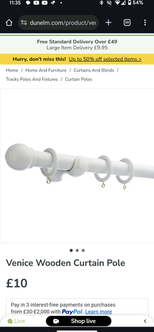 Photo of Curtain rail - 1 x bracket only (Hatfield Road CM8) #1