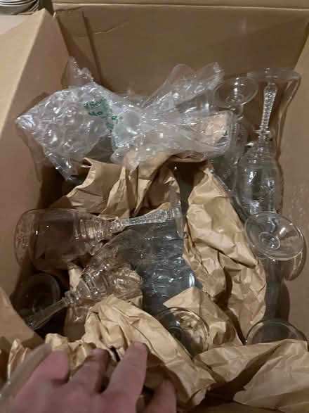 Photo of free Full box of glass stemware (7 Hills) #2