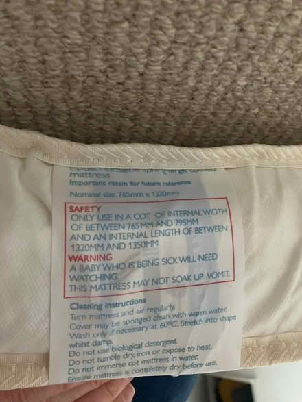 Photo of free Cot bed mattress (Knightsfield AL8) #1