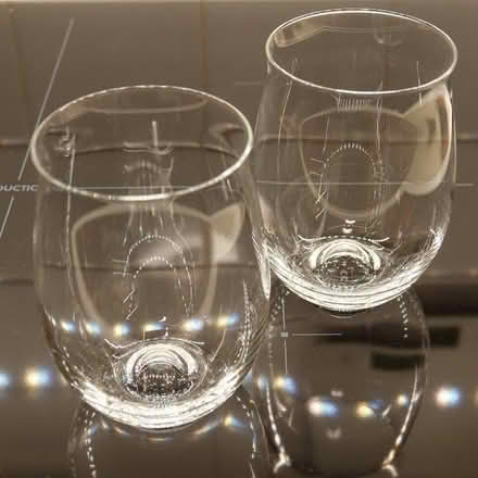 Photo of free Two stemless wine glasses (Dean EH4) #1