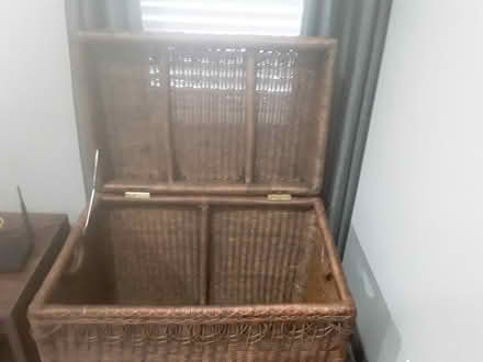 Photo of free Wicker storage bin (Waverly) #4