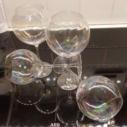 Photo of free Four huge stemmed gin balloon glasses (Dean EH4) #1