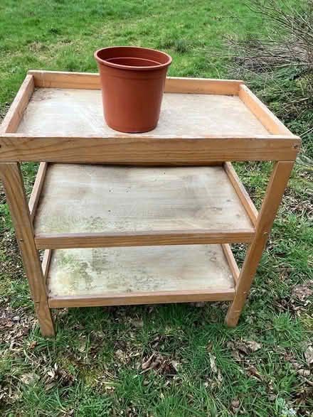 Photo of free Potting /Greenhouse table (West Horsley) #1