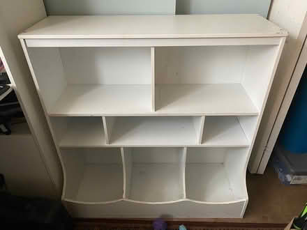 Photo of free White cubbie bookcase (Petworth/Columbia Heights) #1