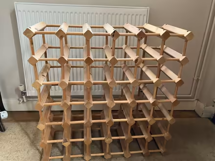 Photo of free Wooden wine rack, solid build (Ickenham) #1