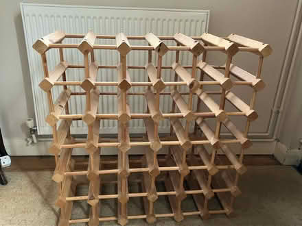 Photo of free Wooden wine rack, solid build (Ickenham) #1