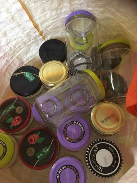 Photo of free Clean, delabelled jam jars. (Blackford EH9) #1