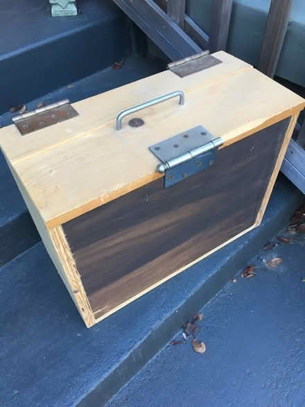 Photo of free Plywood box with solid wood lid (North Berkeley) #1