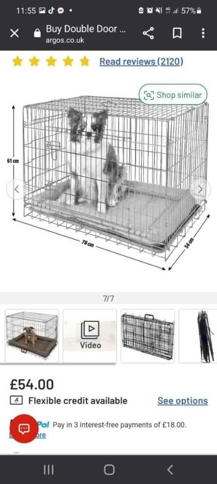 Photo of free Medium Dog Crate (CV9) #1