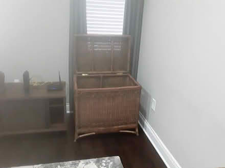 Photo of free Wicker storage bin (Waverly) #2