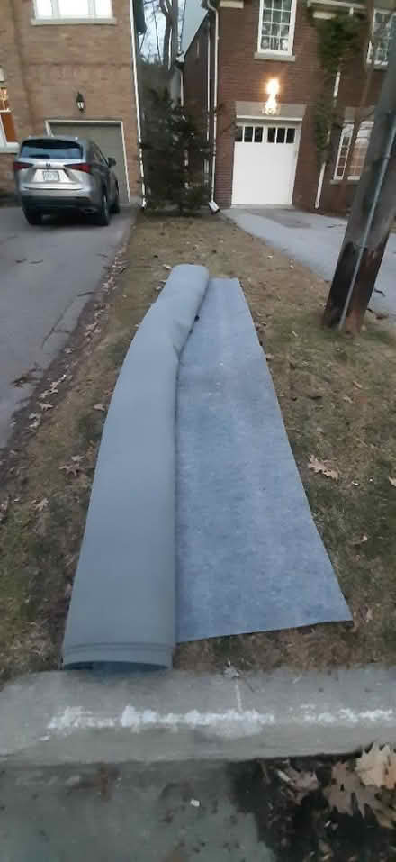 Photo of free Curb find: grey carpet (Bloor St W & Jane St) #1