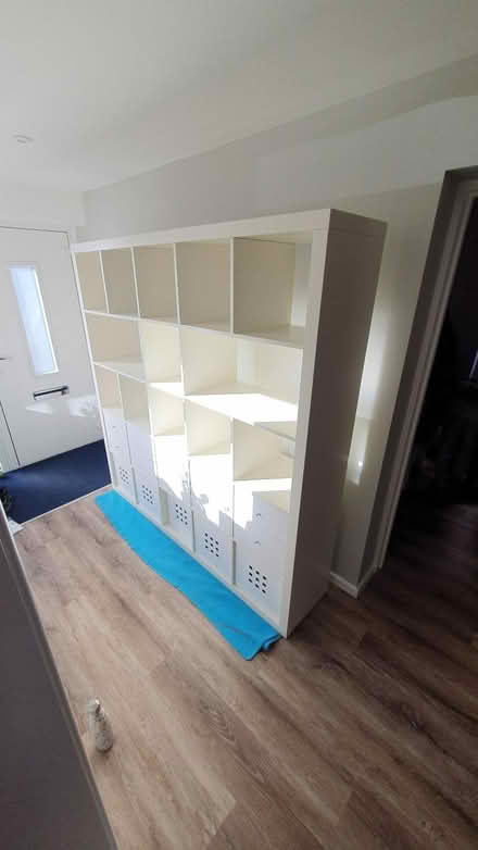Photo of free Ikea Kallax Shelving Unit in White (Merley BH21) #1