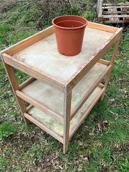 Photo of free Potting /Greenhouse table (West Horsley) #3