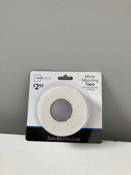 Photo of free Adhesive mirror mounting tape (South/North Attleboro line) #2