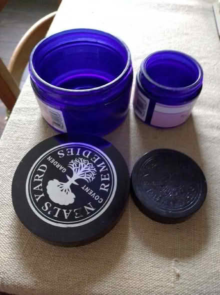 Photo of free Blue glass jars (Frenchay BS16) #1