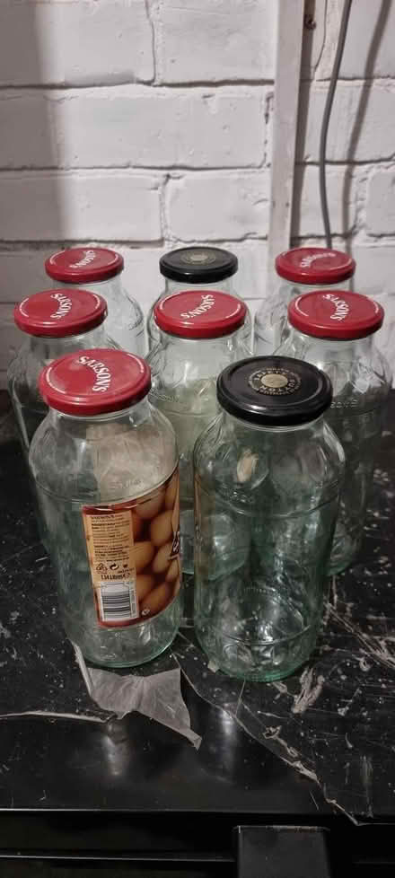 Photo of free Large pickling/preserving jars x8 (Cheadle Heath SK8) #1