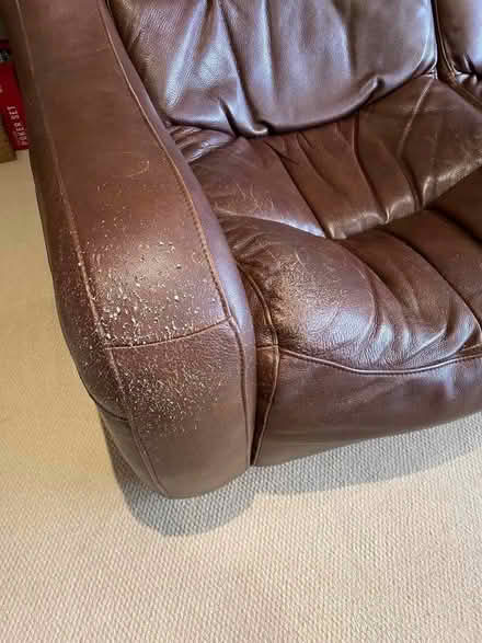 Photo of free Brown leather sectional corner sofa (Lyme Regis DT7) #3