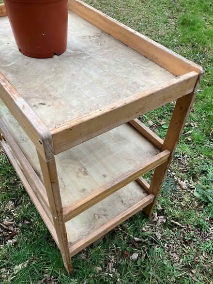Photo of free Potting /Greenhouse table (West Horsley) #2